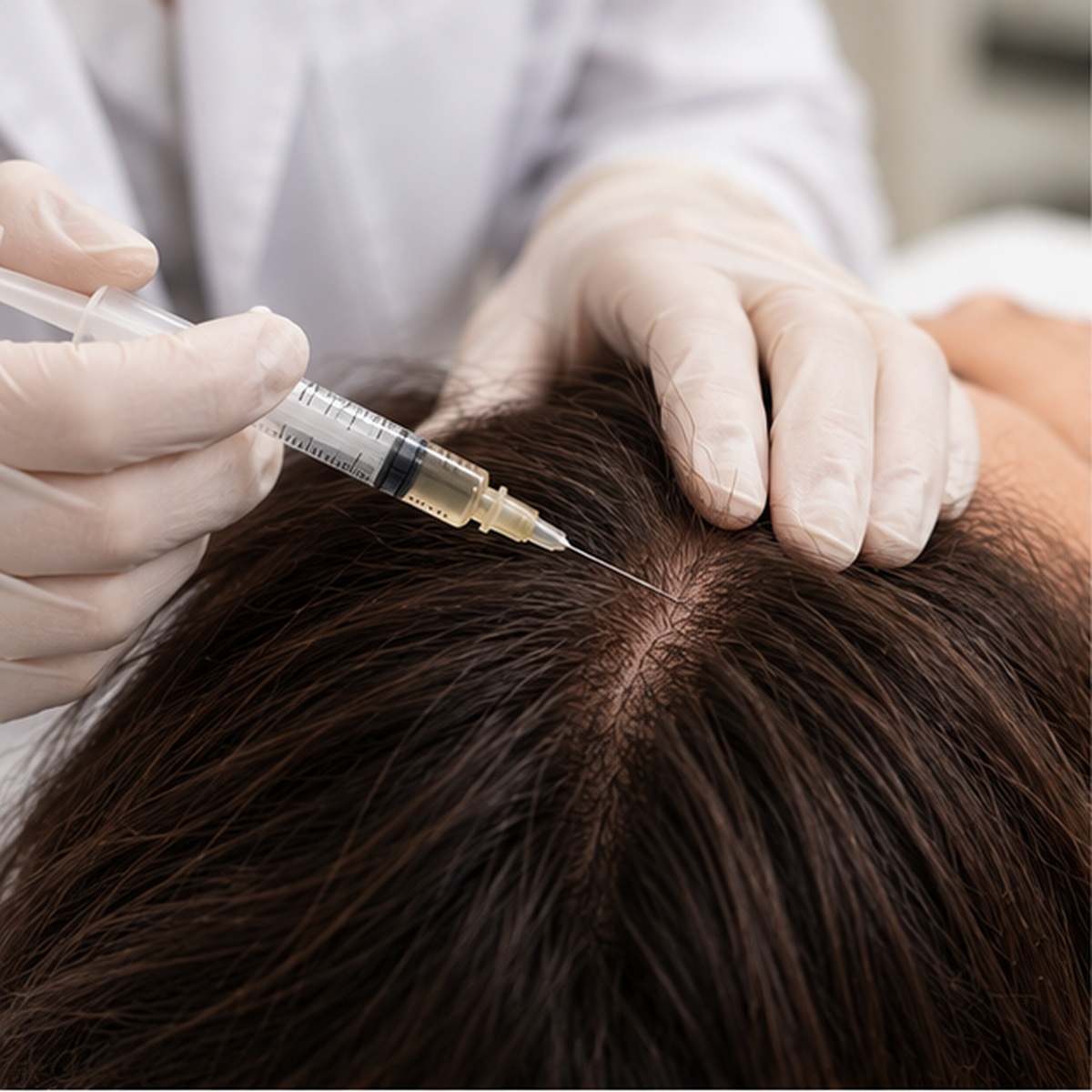 Mesoterapia capilar no couro cabeludo